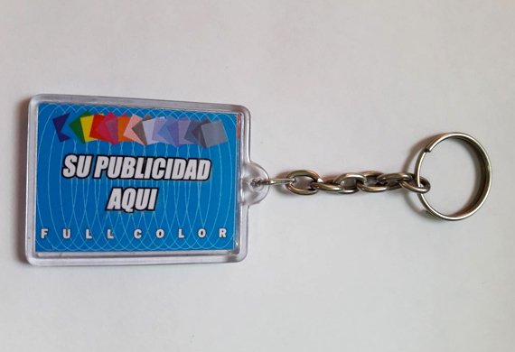 Llavero de acrílico para publicidad