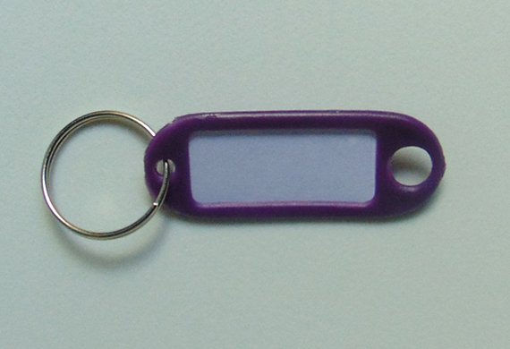 Llavero portaetiqueta