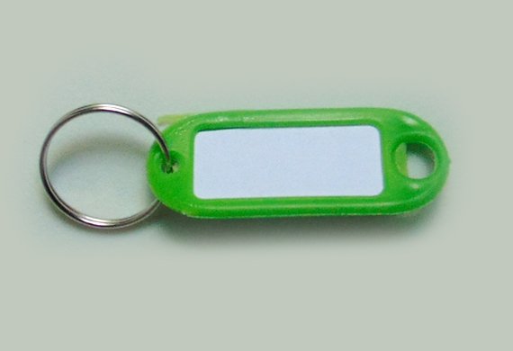 Llavero portaetiqueta